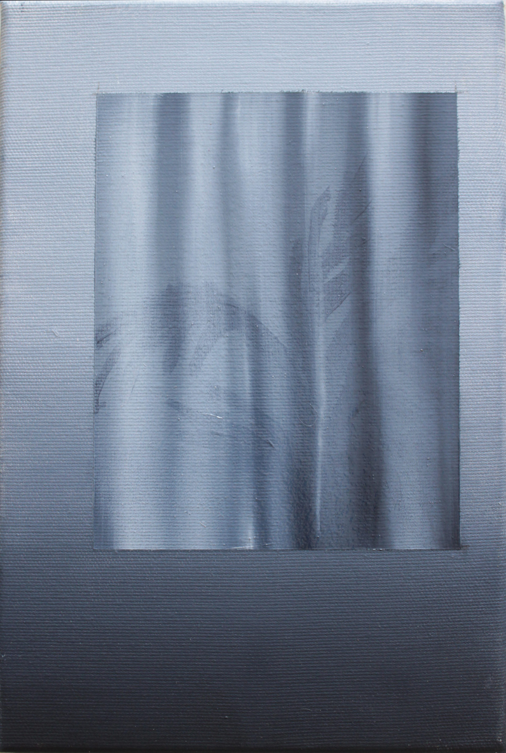 Clément Davout, Il pleut à rayure, 2019, oil on canvas, 30 x 20 cm
